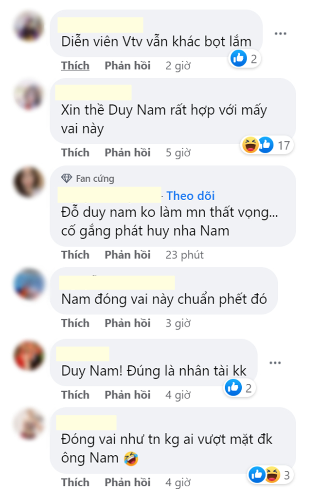 Bình luận của khán giả trên trang VTV Giải trí