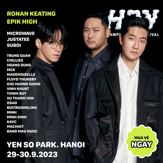 Epik High xác nhận đến Việt Nam tham dự sự kiện âm nhạc HAY Fest vào ngày 30/9 tới đây 