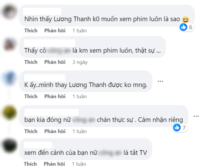 Bình luận của khán giả về Lương Thanh