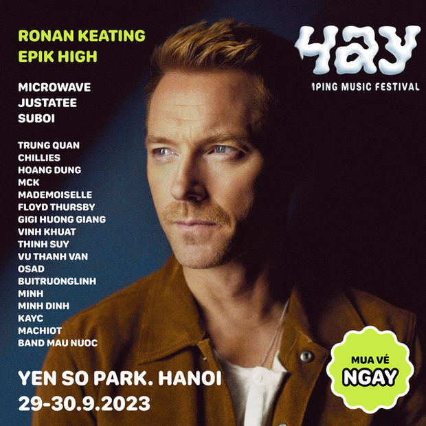 Ronan Keating - thành viên nhóm nhạc huyền thoại Boyzone sắp đến Việt Nam để tham dự lễ hội âm nhạc HAY FEST 2023 