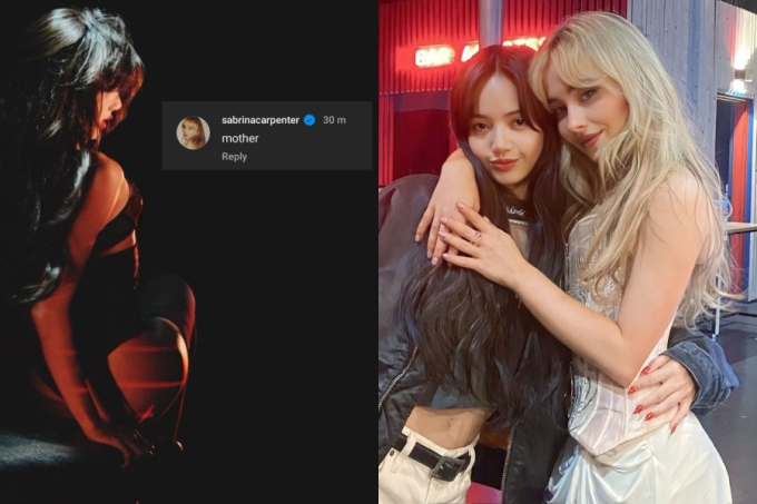 Sabrina Carpenter cũng phải háo hức trước độ sexy của Lisa trong loạt ảnh này. Trước đó, cả 2 ngôi sao đều từng gặp gỡ và thể hiện mối quan hệ thân thiết. Khán giả bình luận rằng, tạo hình của Lisa được cho là sexy, không hề phản cảm trong mắt các ngôi sao quốc tế như Sabrina