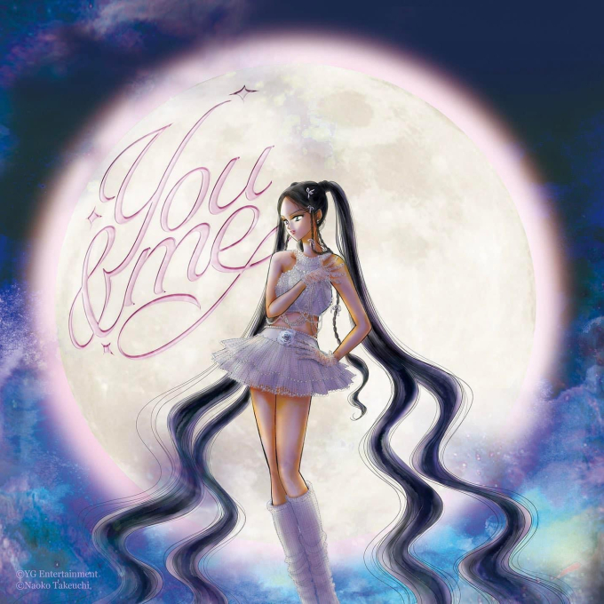 Poster của You & Me do chính tác giả Sailor Moon vẽ nên, tạo hình lấy cảm hứng từ sân khấu Coachella 2023