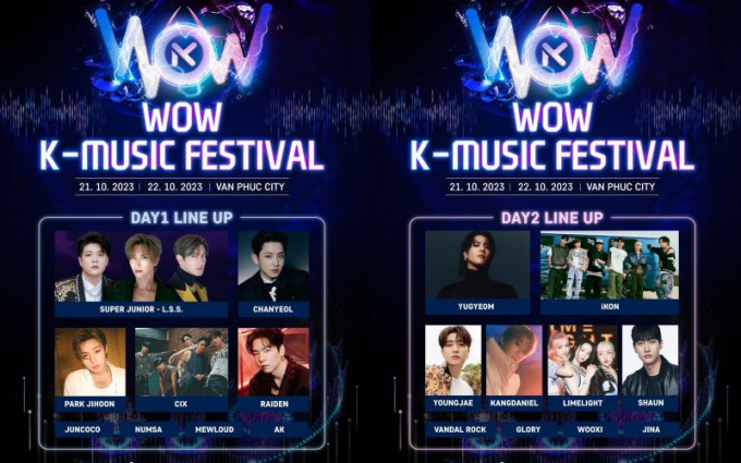 WOW Kpop Music Festival sẽ diễn ra tại TP.HCM với sự xuất hiện của loạt sao đình đám