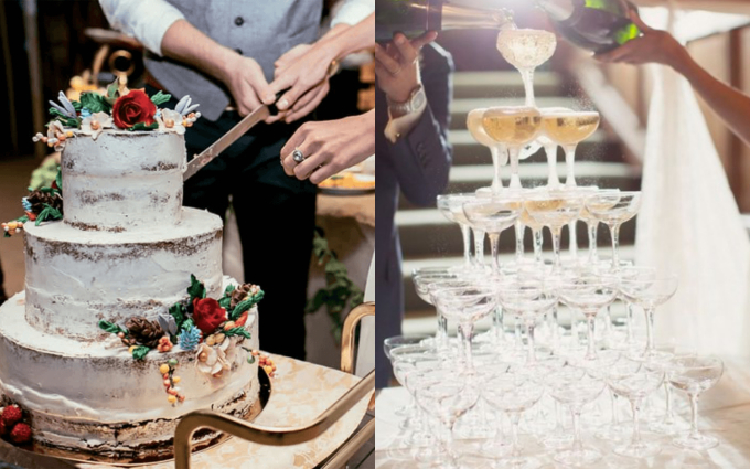 Thanh Hằng không thực hiện nghi thức cắt bánh và rót rượu trong đám cưới 