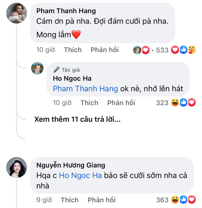 Thanh Hằng, Hương Giang để lộ chi tiết nghi vấn Kim Lý - Hồ Ngọc Hà sắp tổ chức đám cưới 