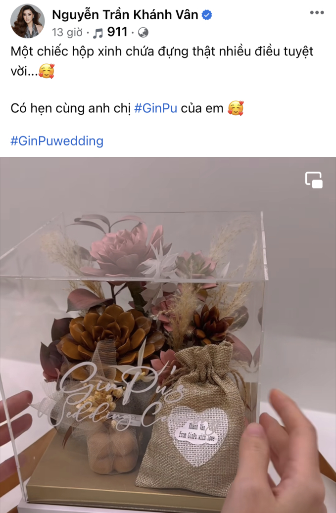Hoa hậu Khánh Vân dành lời khen cho sự dễ thương của cặp đôi 