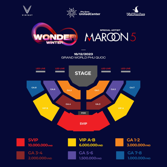 Sức hút của Maroon 5: Toàn bộ vé mở bán sớm của 8Wonder Winter Festival đều đã hết sạch!