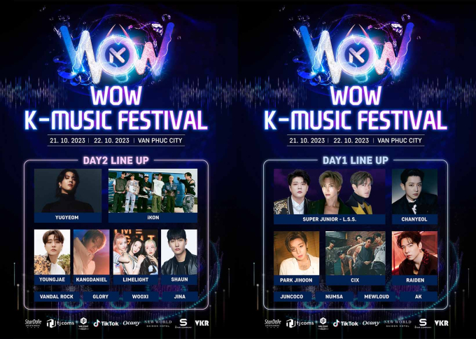 Wow K-Music Fest là đại hội nhạc nước với full line-up Kpop, giá vé dưới 4,2 triệu đồng