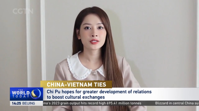Nữ ca sĩ hy vọng cả 2 quốc gia Trung Quốc - Việt Nam có thể phát triển tình hữu nghị thật tốt