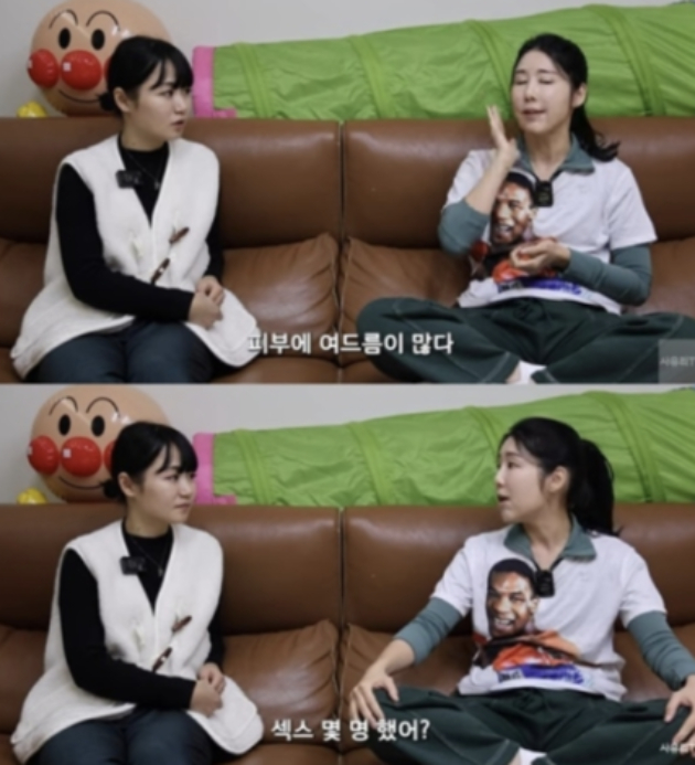 Trong 1 video, Sayuri (bên phải) khẳng định từng bị nam ca sĩ hạng A tại Hàn Quốc quấy rối tình dục công khai bằng ngôn từ phản cảm