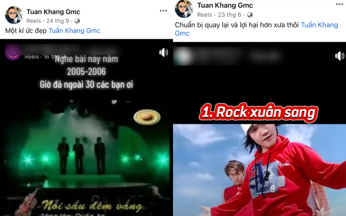 Những bài đăng gần đây của ca sĩ Tuấn Khang trên trang cá nhân đều thể hiện mong muốn được trở lại ca hát 