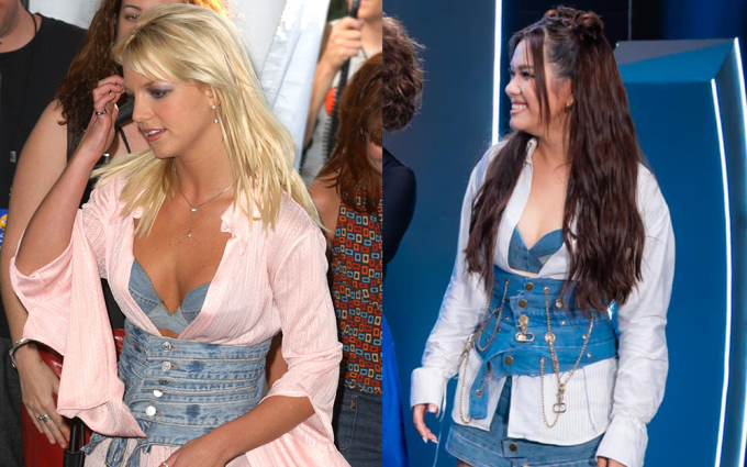 Bộ trang phục mà Phương Vy mặc quá giống của Britney