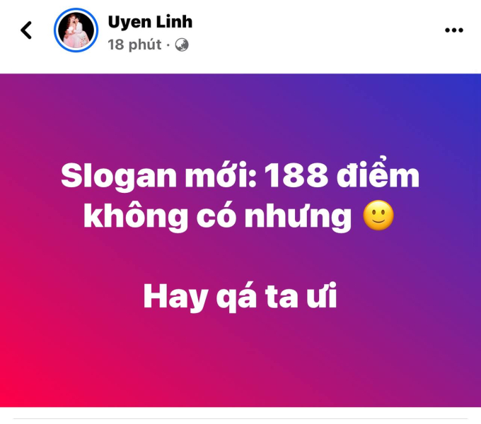 Uyên Linh liên tiếp đăng 2 status về vấn đề điểm số của team Hương Ngọc Lan.