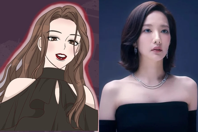 Park Min Young có mái tóc ngắn khác với nhân vật trong webtoon