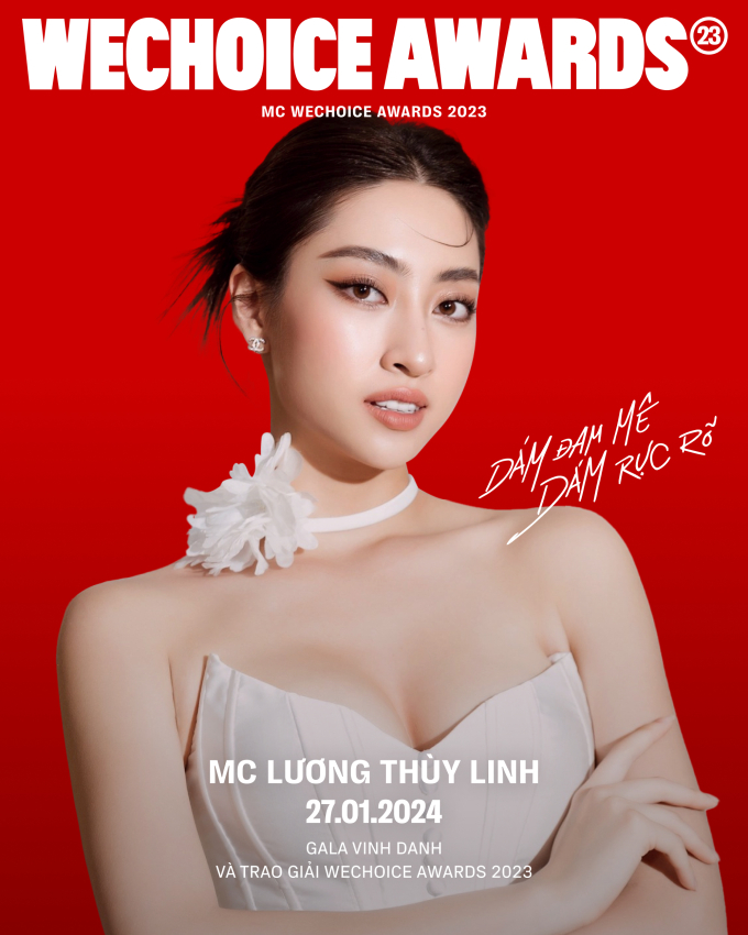 Lương Thuỳ Linh là MC dẫn dắt gala vinh danh và trao giải WeChoice Awards 2023 