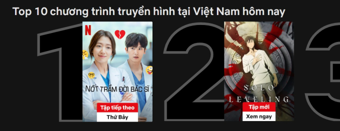 Phim đang đứng top 1 Netflix Việt, hạng mục chương trình truyền hình