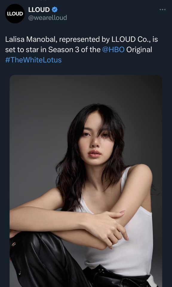 LLOUD nhanh chóng xác nhận Lisa sẽ debut trở thành diễn viên trong series phim The White Lotus 