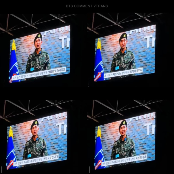 RM đại diện phát biểu trong buổi tốt nghiệp tân binh