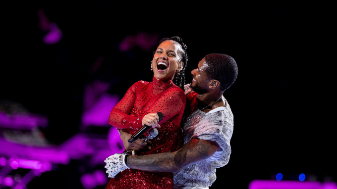 Usher và Alicia Keys 