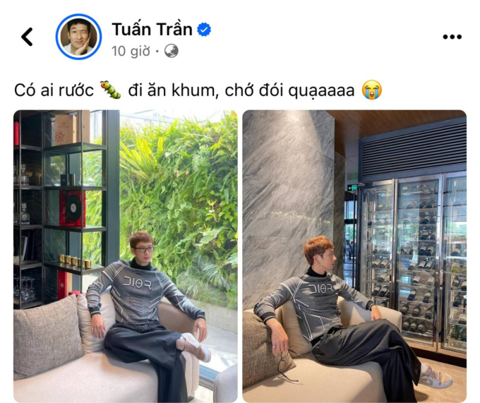 Tuấn Trần check-in và gợi ý ai đó dẫn mình đi ăn