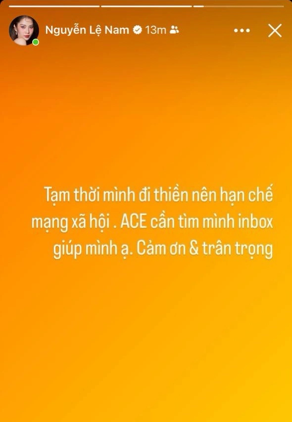 Nam Anh bất ngờ tiết lộ tạm thời đi thiền và hạn chế sử dụng mạng xã hội giữa ồn ào của em gái