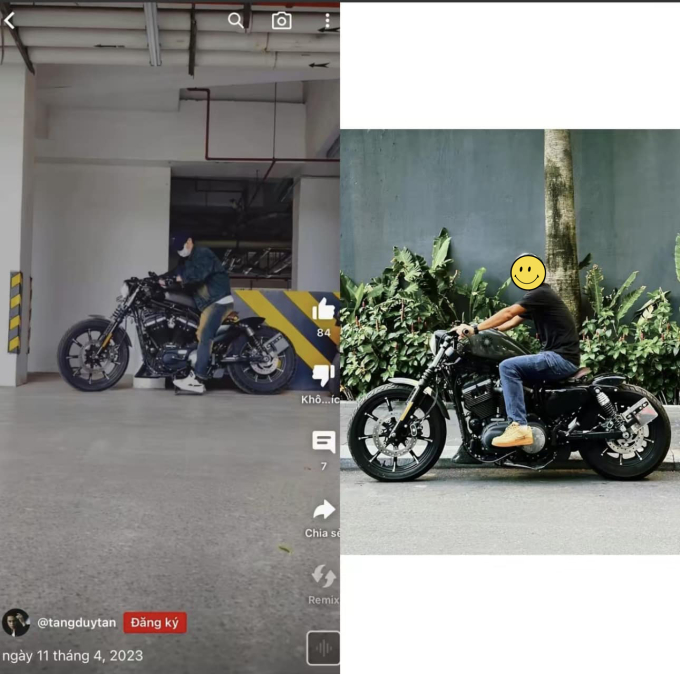 Cư dân mạng đào lại clip Tăng Duy Tân với xe mô tô và trùng hợp thay bố Bích Phương cũng từng check-in chiếc xe mô tô có kiểu dáng tương tự