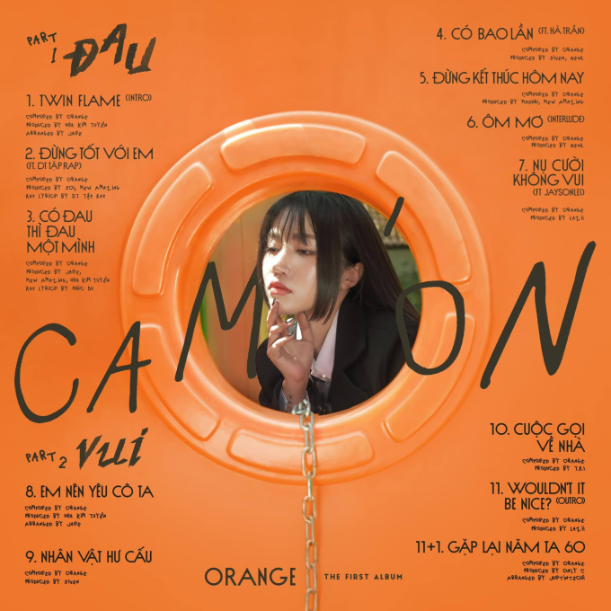 Album 12 ca khúc của Orange 