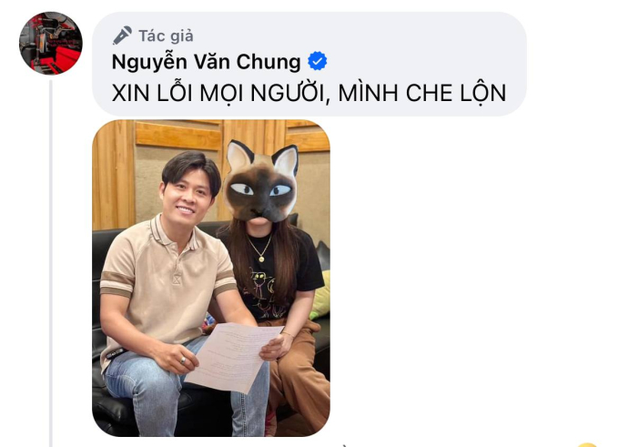 Anh nhanh chóng đính chính nhưng đã quá muộn