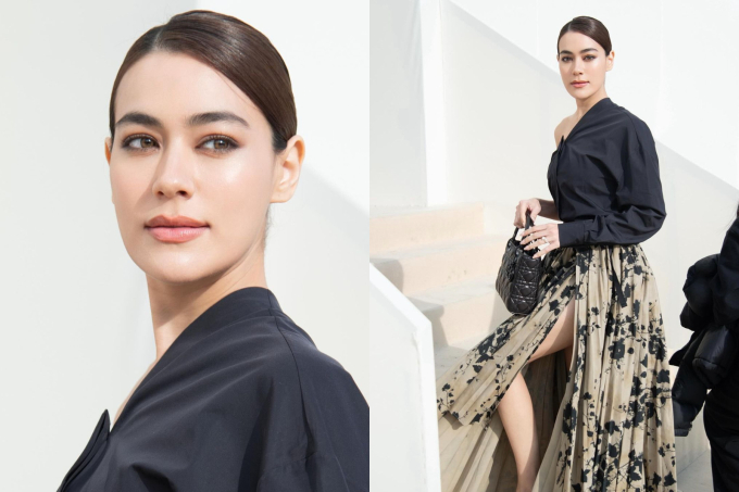   Kimmy Kimberley khoe vẻ đẹp lai thu hút trong loạt khoảnh khắc ở show Dior  