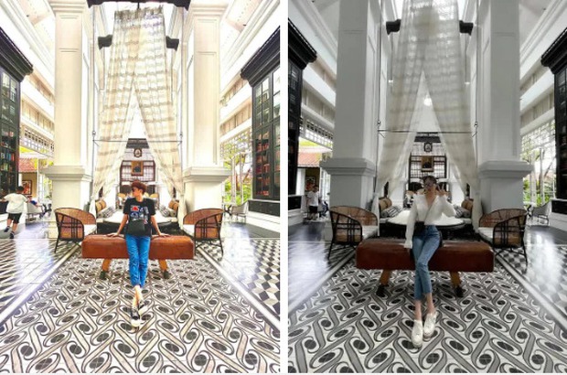 Cả hai thường chọn những góc chụp hao hao nhưng đăng khác thời điểm để tránh gây chú ý 