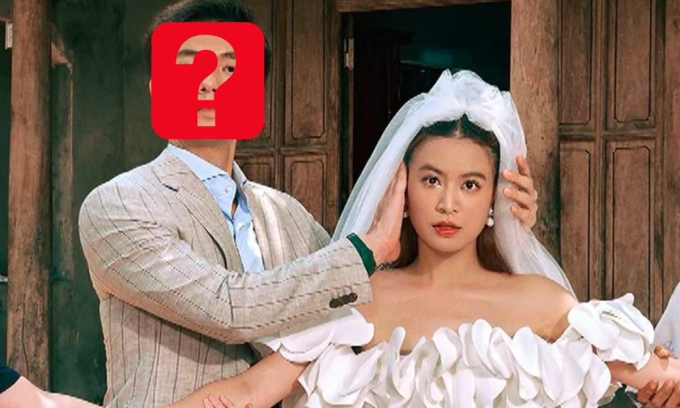 Bức hình Hoàng Thuỳ Linh mặc váy cưới khi tham gia dự án phim khác cũng đang gây xôn xao