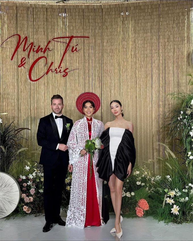 Hình ảnh Hoàng Thùy dự đám cưới Minh Tú được photoshop