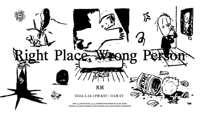 RM nhá hàng album mới Right Place, Wrong Person sẽ phát hành cuối tháng 5