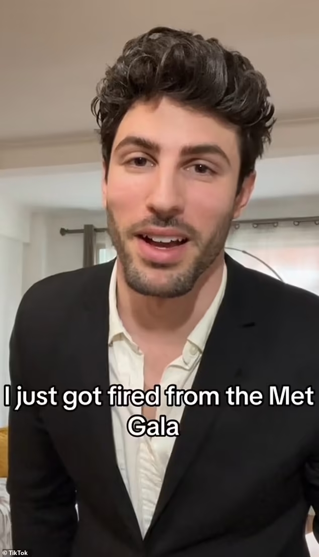 Mẫu nam người Ý đăng video tuyên bố bị ban tổ chức Met Gala sa thải ngay trước thềm sự kiện diễn ra vào ngày 6/5 (giờ Mỹ)