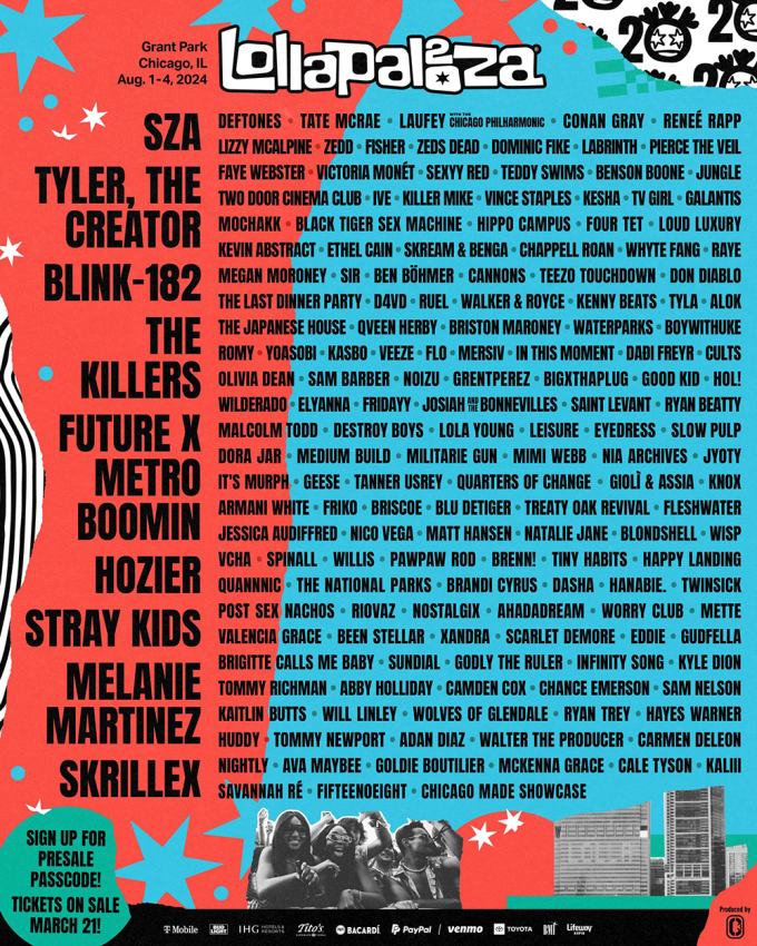 Stray Kids xác nhận trở thành headliner của lễ hội âm nhạc đình đám Lollapalooza tại Chicago