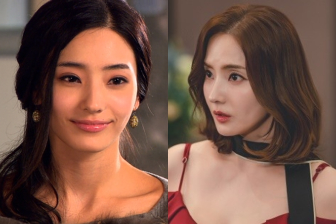 Han Chae Young ở Vườn Sao Băng năm 2009 và ở Scandal năm 2024