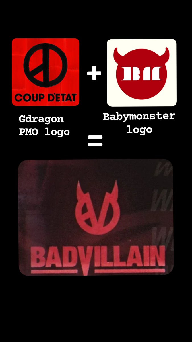 Logo của BADVILLAIN cũng được nhận xét là “học hỏi” từ logo của BABYMONSTER và logo PMO của G-Dragon ra mắt năm 2016  