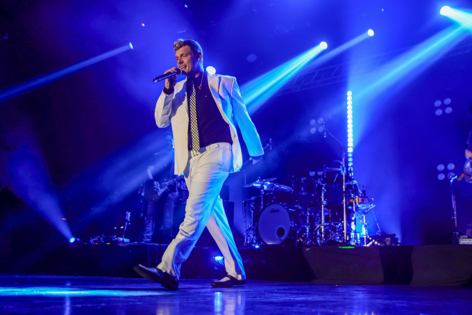 Nick Carter trình diễn trong tour diễn solo mới đây.