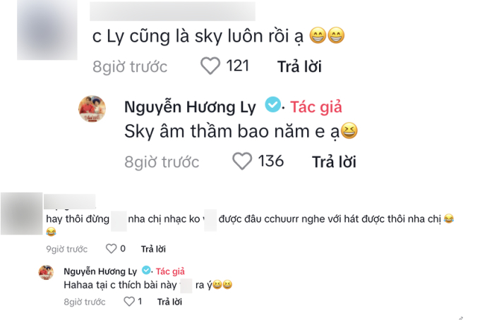 Hương Ly tự nhận là Sky âm thầm của Sơn Tùng