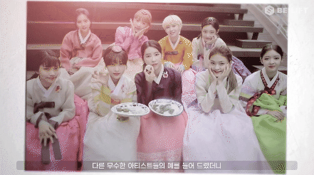BELIFT LAB còn cho chỉnh sửa màu ảnh thực tế của các nhóm nhạc mặc đồ Hanbok