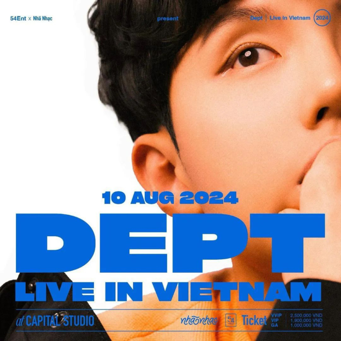 Dept sẽ tổ chức concert tại Việt Nam vào tháng 8 tới