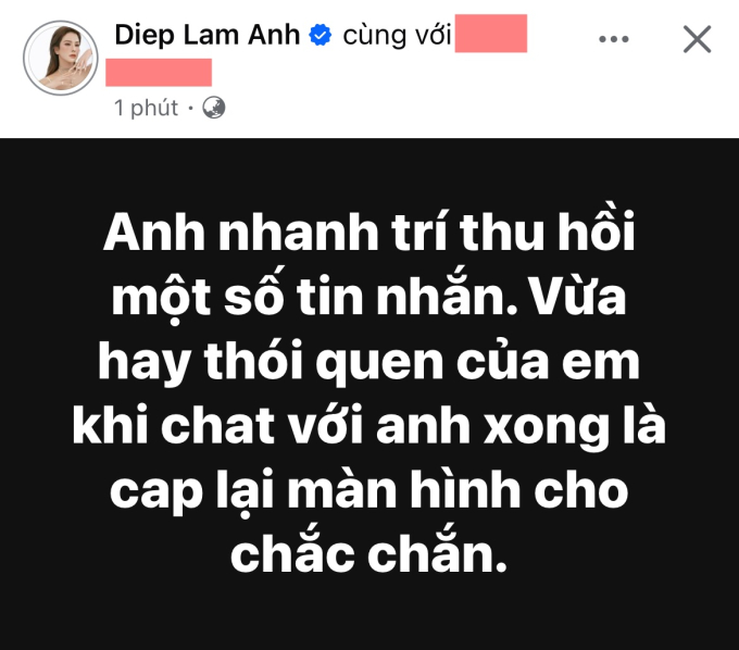 Diệp Lâm Anh lên tiếng đáp trả N.Đ, cô tung tin nhắn được cho là từ người cũ hăm doạ, cảnh cáo 