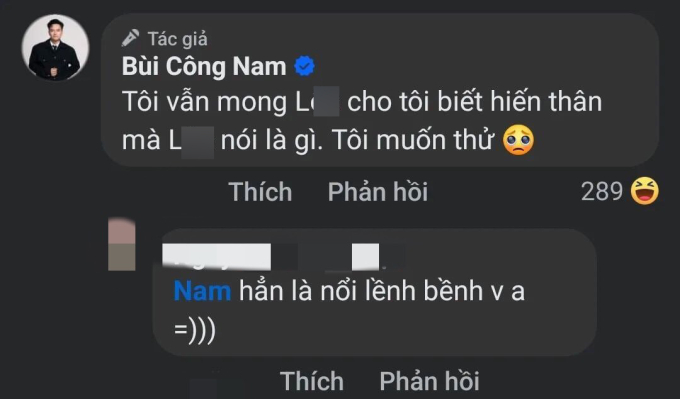 Anh nhất quyết không để vụ này chìm