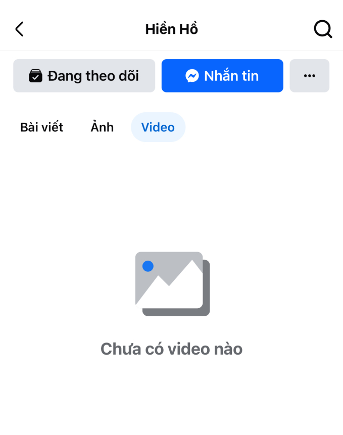 Các hình ảnh và video trên Facebook cá nhân của Hiền Hồ nay đã 