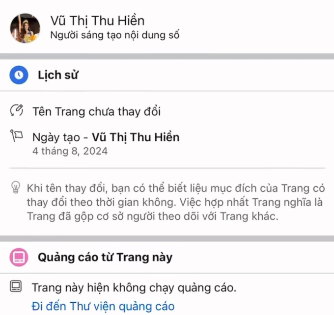 Trong khi đó, các Á hậu khác được tạo lập trang vào ngày 4/8 