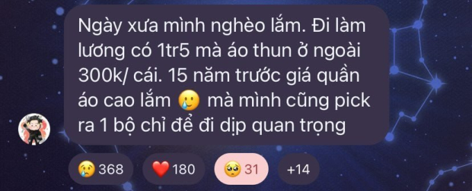 Chia sẻ của Neko Lê trong group chat dành riêng cho fan.