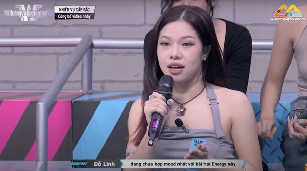   Đỗ Linh nêu lý do chọn EnV là vũ công tệ nhất cấp bậc trưởng nhóm vì cô chưa hợp mood của bài hát Energy  