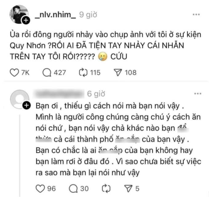 Status của Long Vũ khiến khán giả Quy Nhơn thất vọng vì cách nói không khéo léo, khiến nhiều người xem hiểu lầm về bộ phận khán giả tại thành phố nơi tổ chức sự kiện 