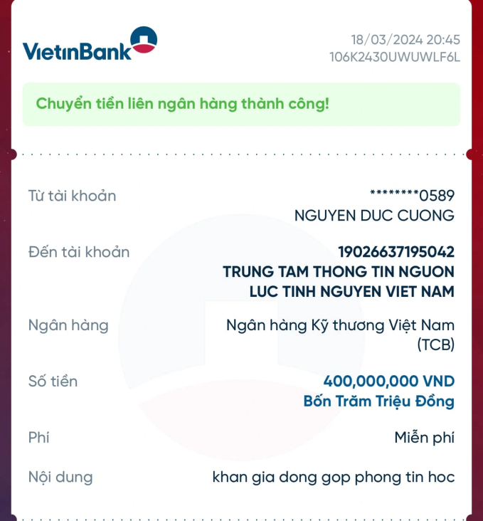   Đen Vâu dùng doanh thu MV Nấu Ăn Cho Em và bỏ thêm tiền túi để làm tròn thành 400 triệu nhằm ủng hộ trẻ em vùng cao xây phòng tin học   