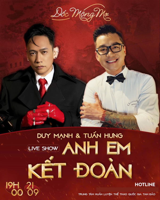   Show diễn thiện nguyện với sự tham gia của Tuấn Hưng - Duy Mạnh sẽ được tổ chức vào ngày 21/9 tới đây   